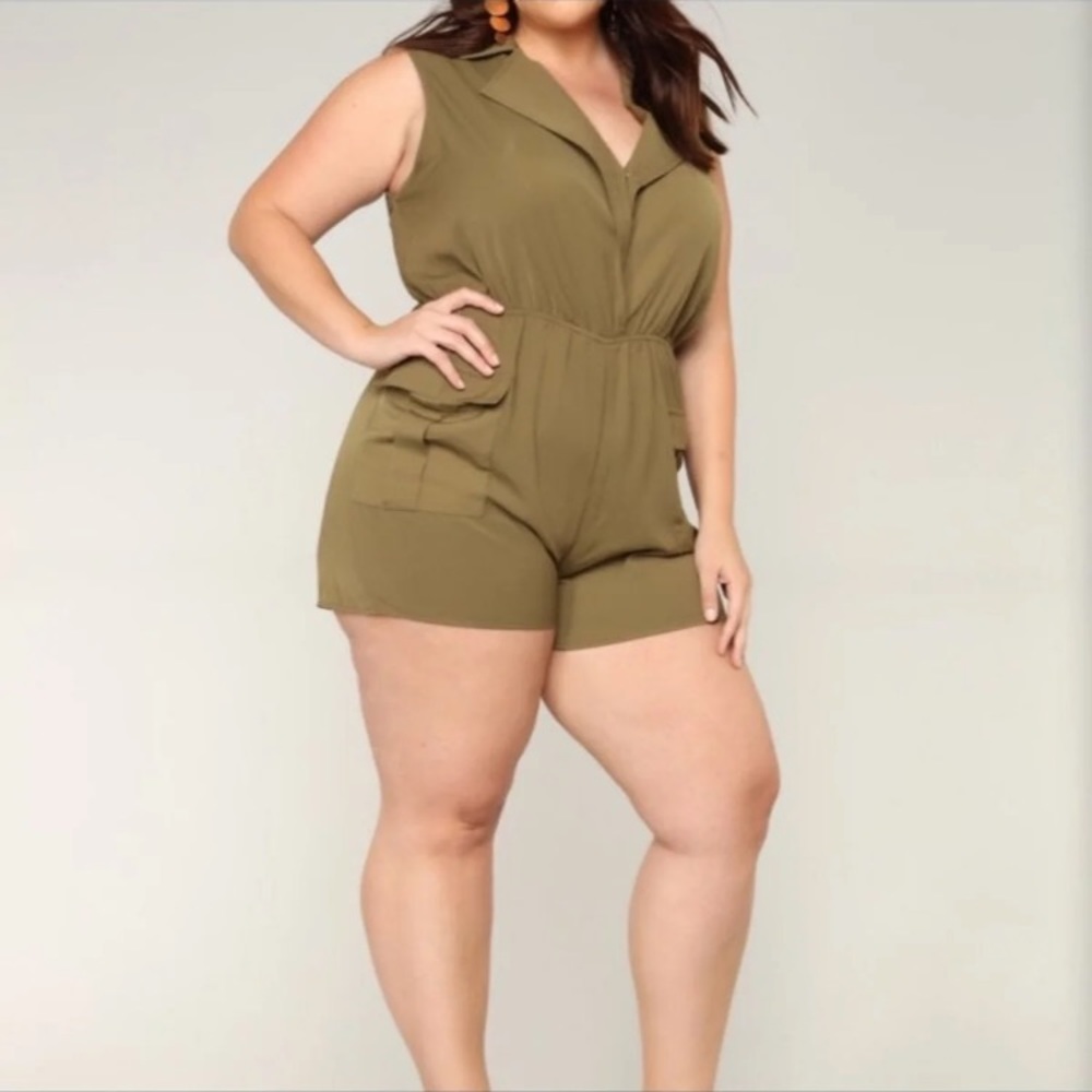 Fashion Nova cargo romper